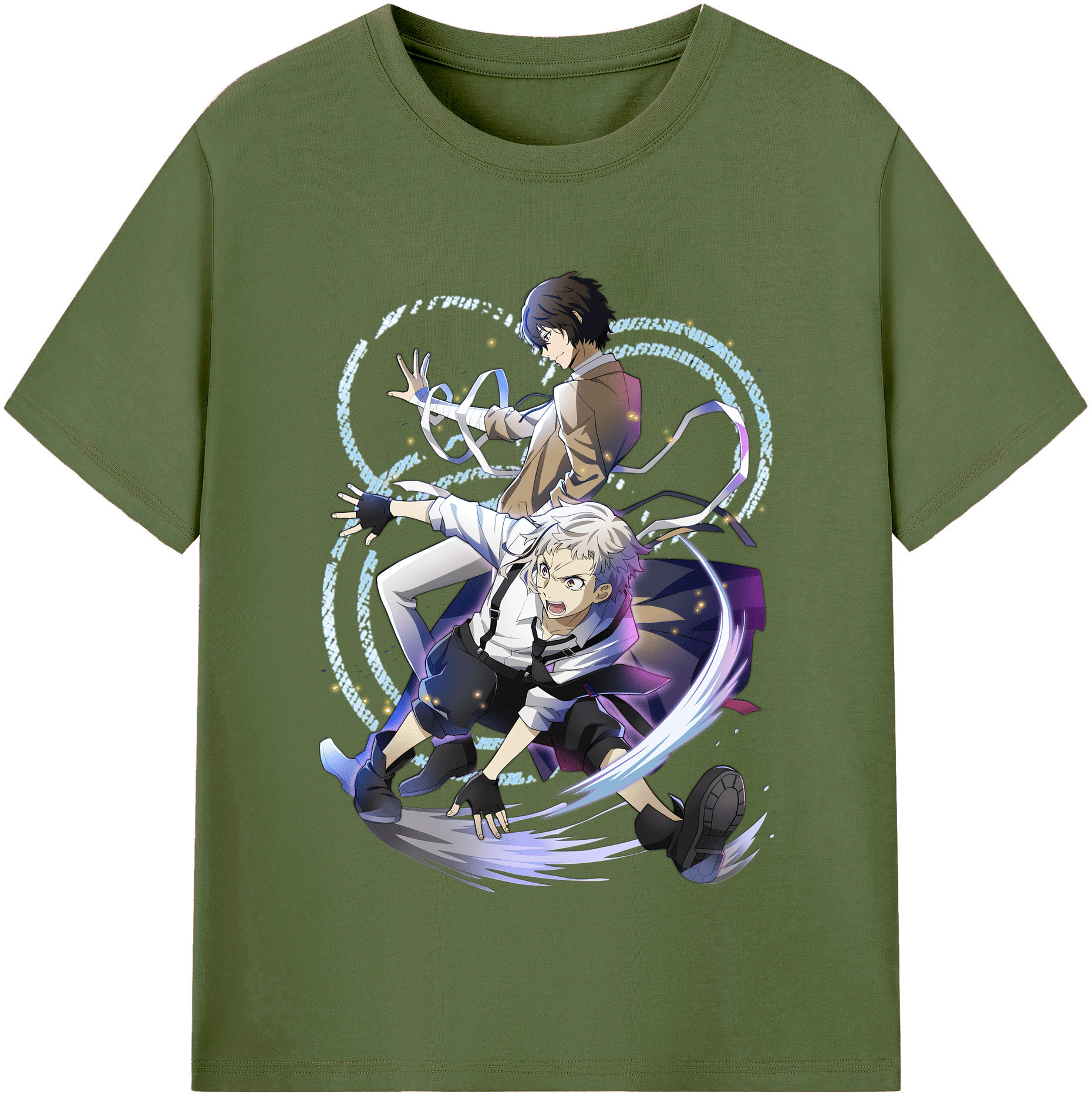 （画像用） 文豪ストレイドッグス Bungo Stray Dogs 綿100％半袖Tシャツ（フロントプリント）
